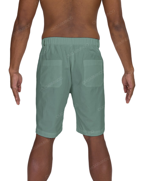 Slim Elastic Back Shorts