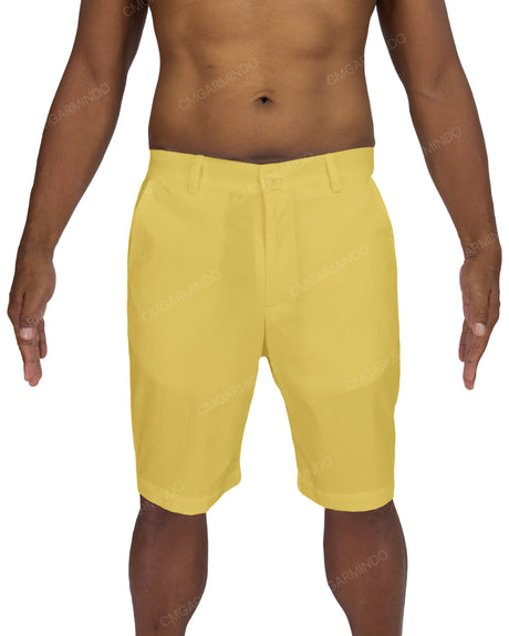 Slim Elastic Back Shorts