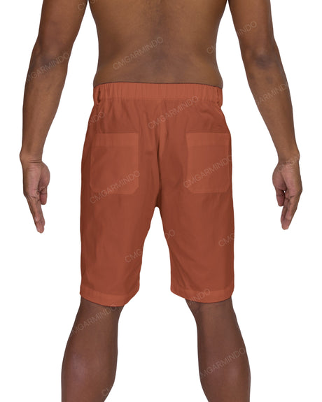Slim Elastic Back Shorts