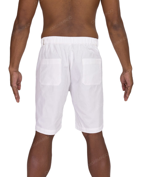 Slim Elastic Back Shorts