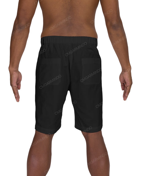 Slim Elastic Back Shorts