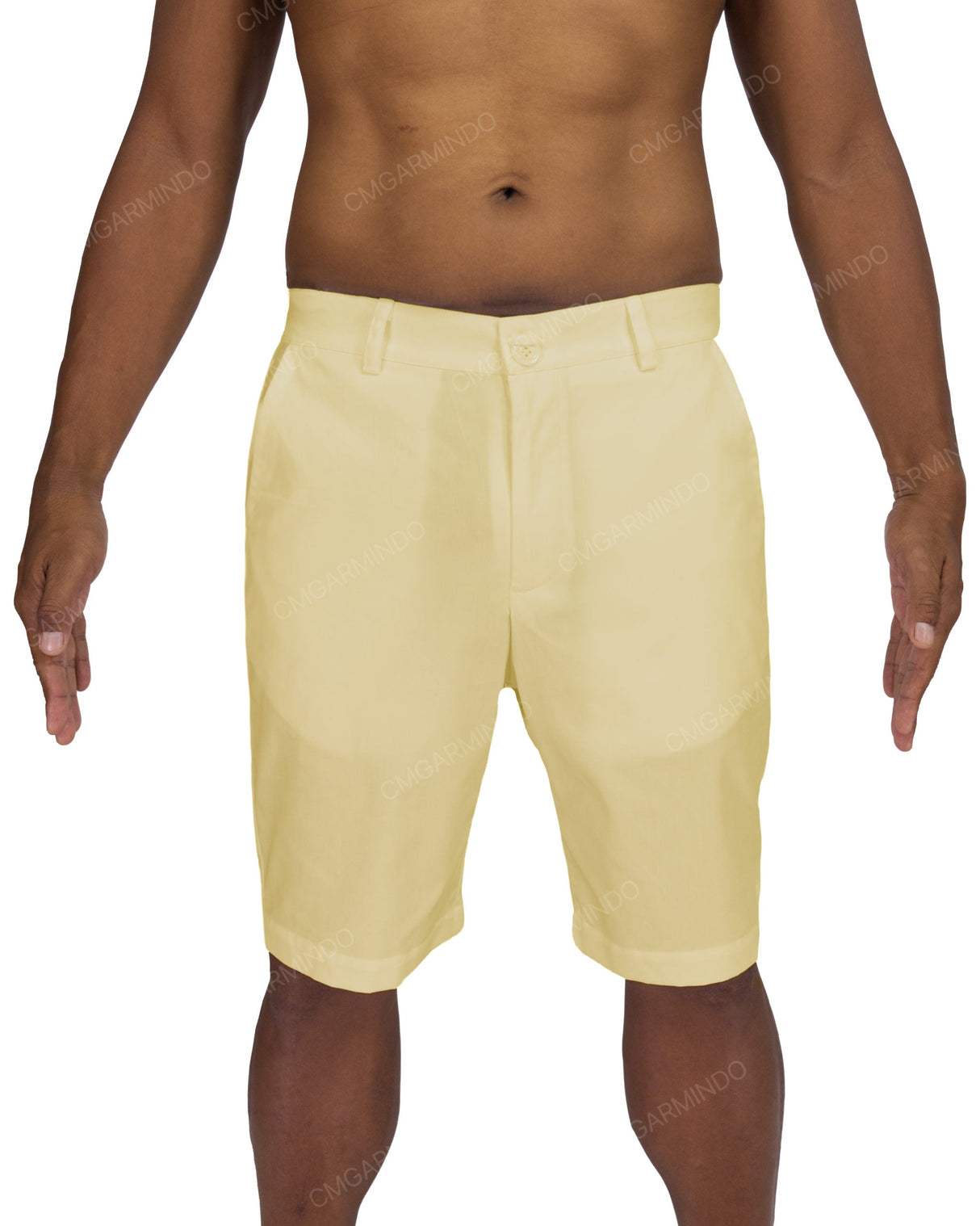 Slim Elastic Back Shorts