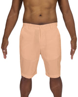 Slim Elastic Back Shorts