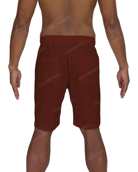 Slim Elastic Back Shorts