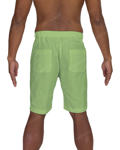 Slim Elastic Back Shorts