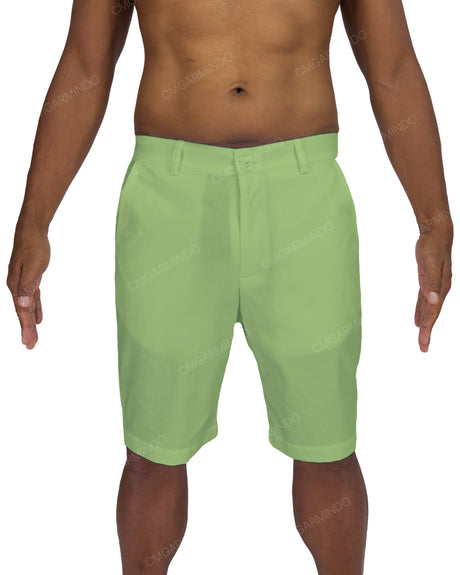 Slim Elastic Back Shorts