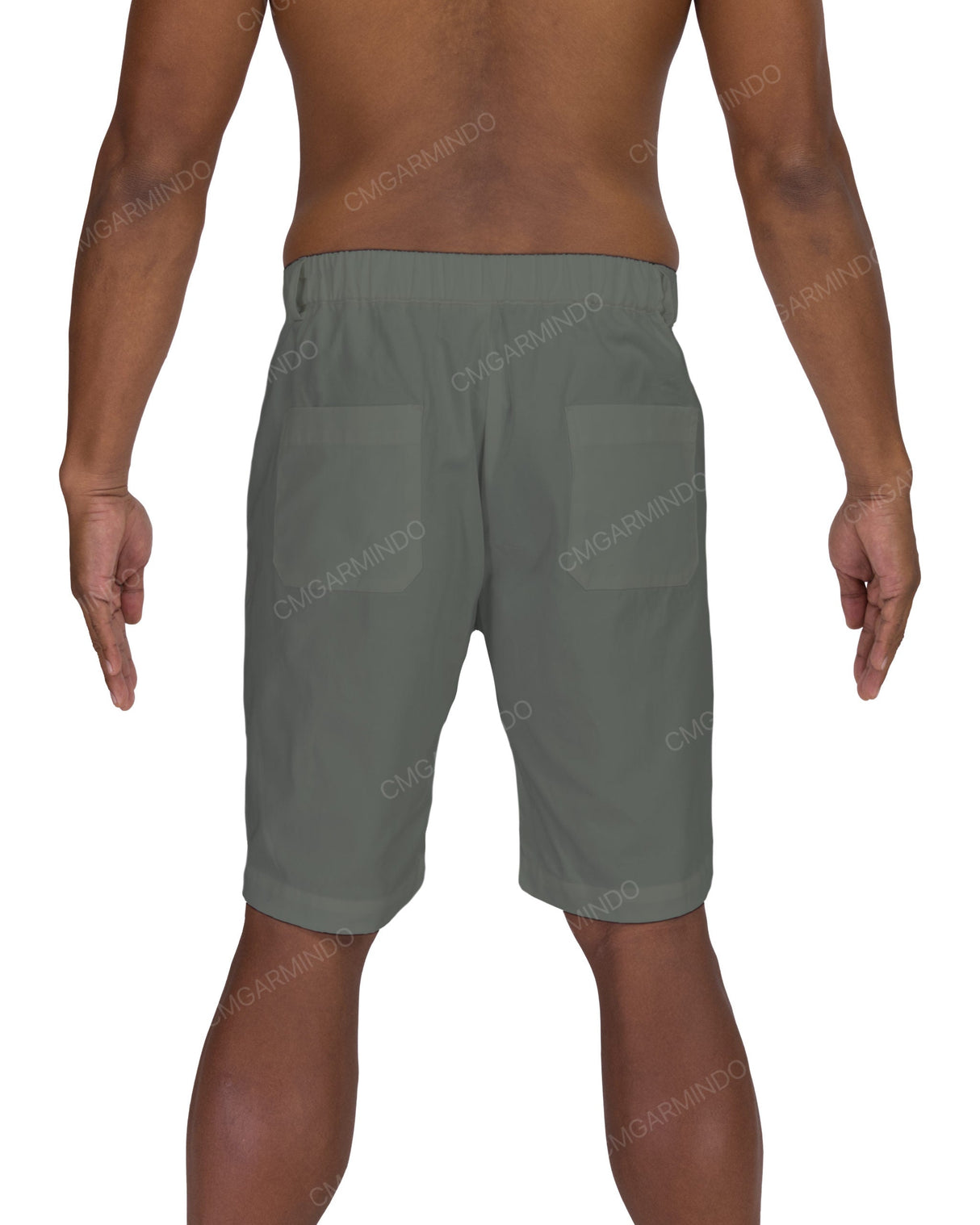Slim Elastic Back Shorts