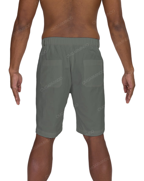 Slim Elastic Back Shorts