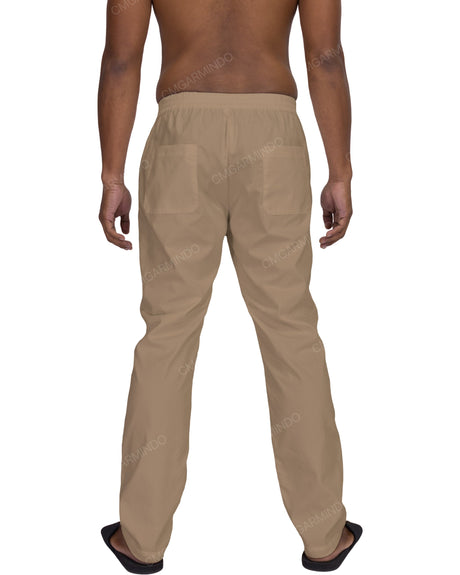 Slim Elastic Back Pants