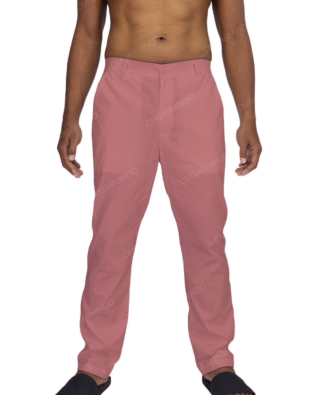 Slim Elastic Back Pants