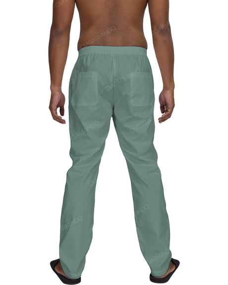 Slim Elastic Back Pants