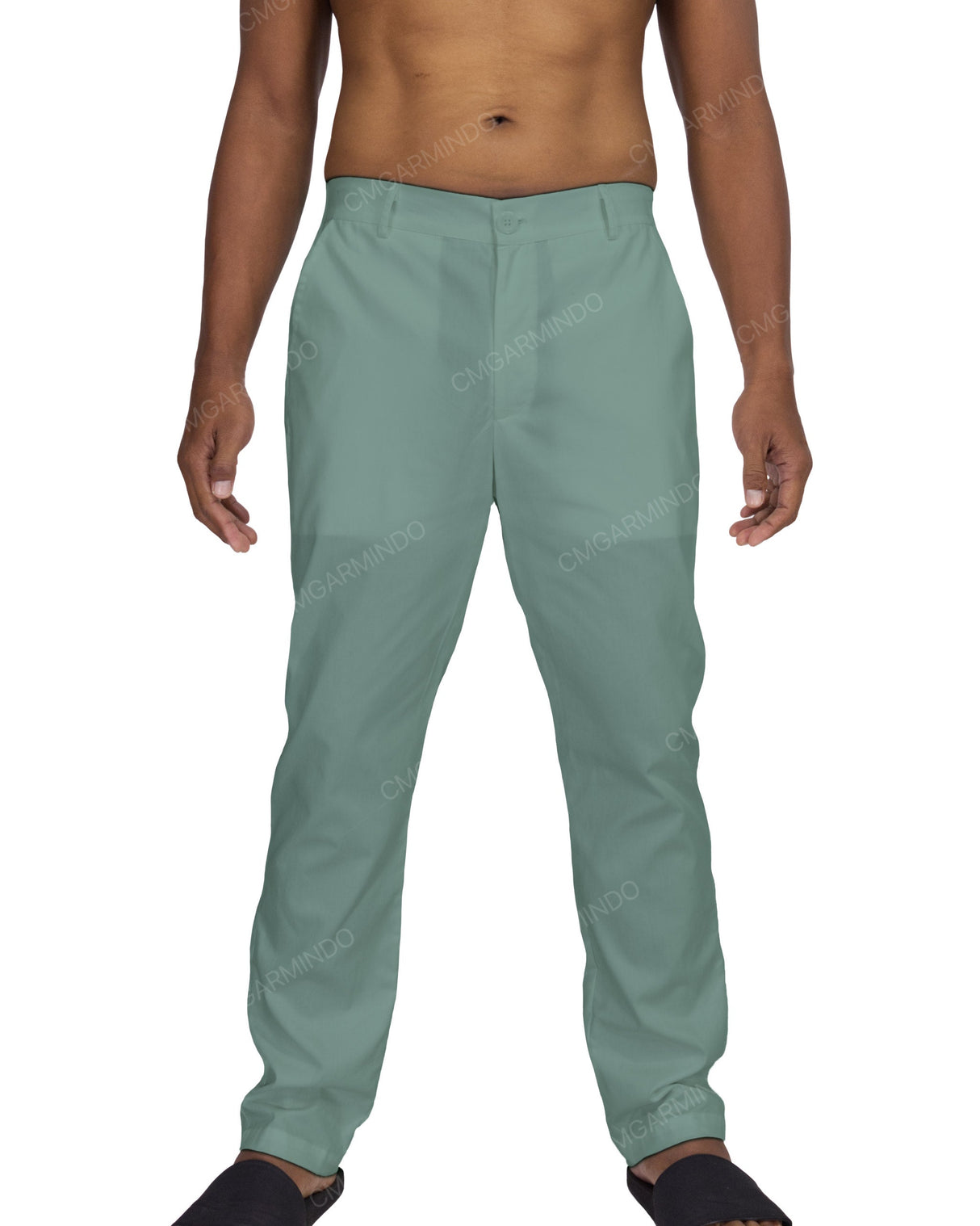 Slim Elastic Back Pants