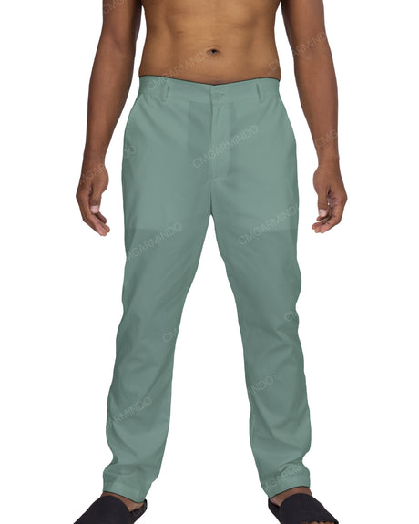 Slim Elastic Back Pants