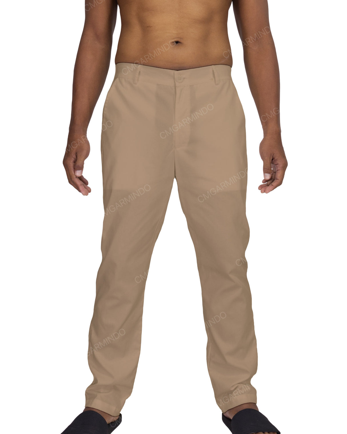 Slim Elastic Back Pants