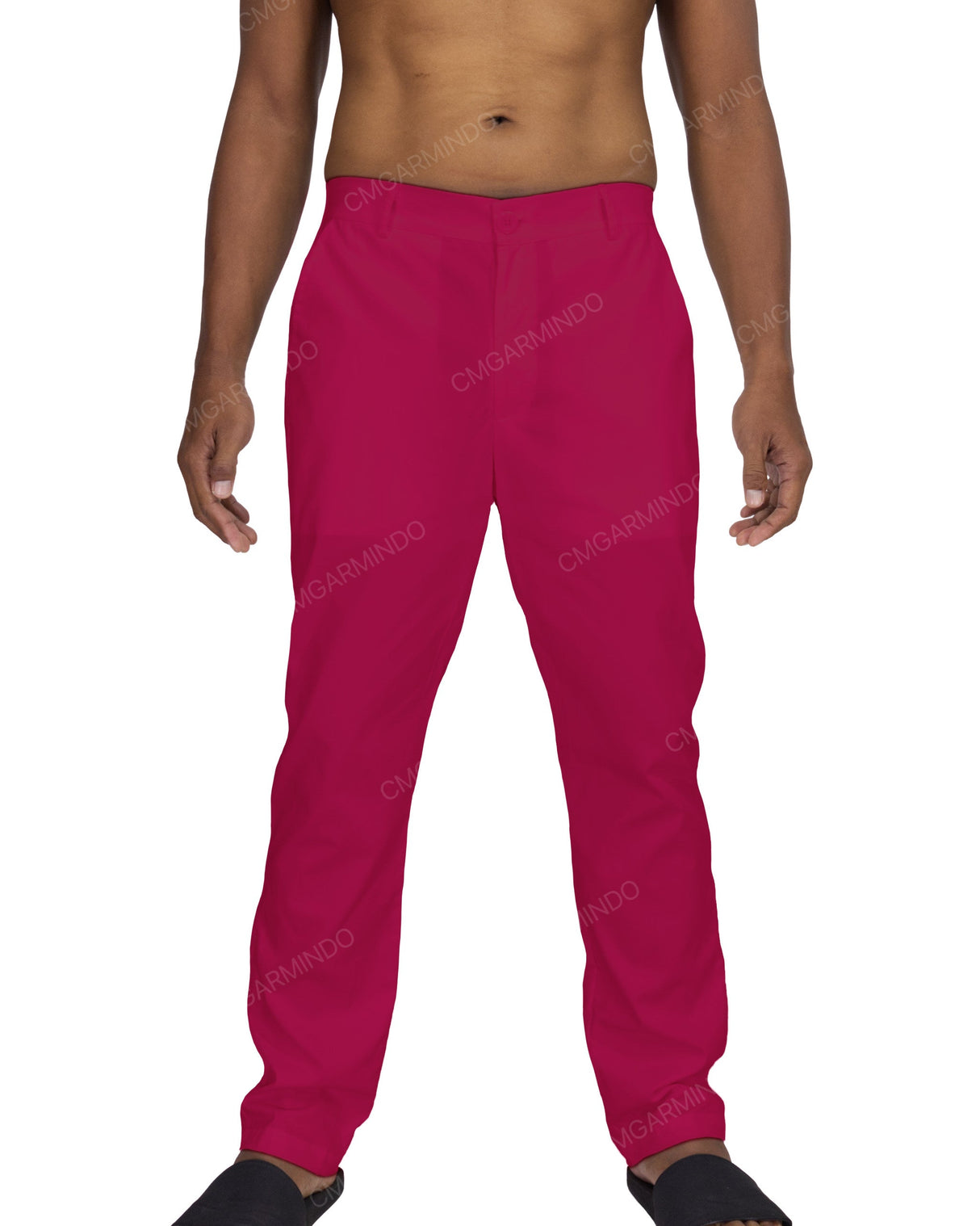 Slim Elastic Back Pants