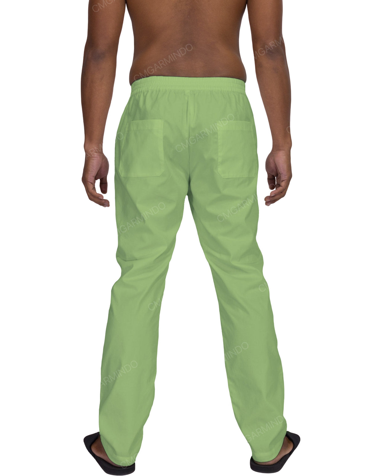 Slim Elastic Back Pants