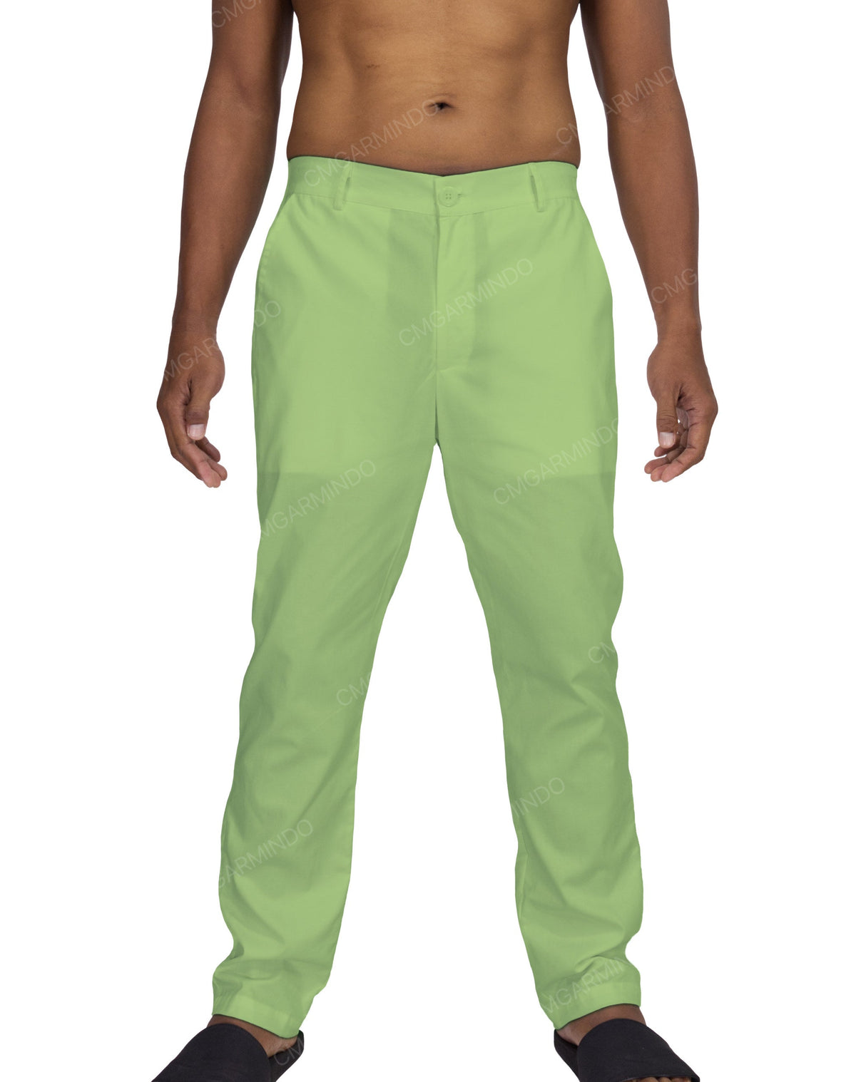 Slim Elastic Back Pants