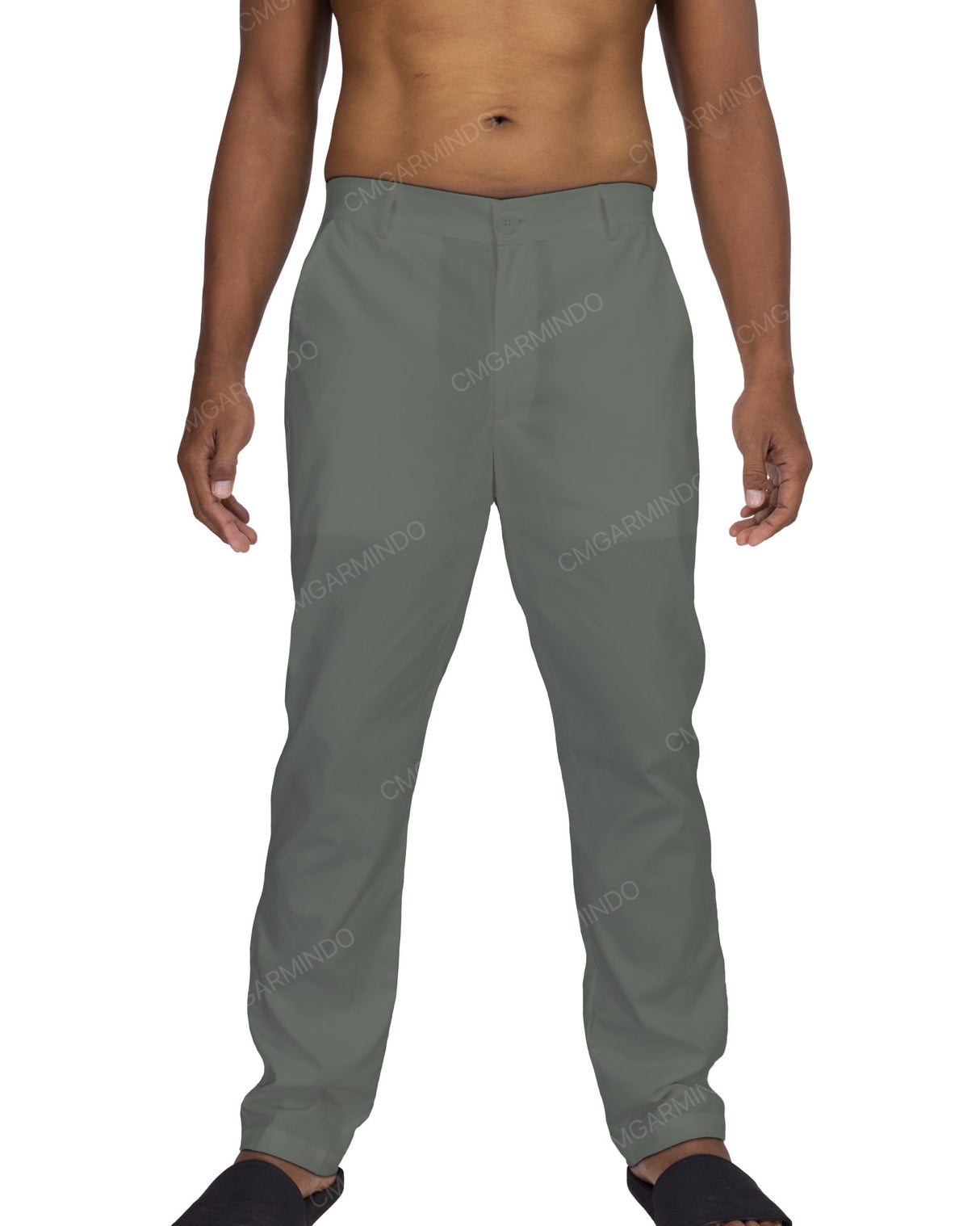 Slim Elastic Back Pants