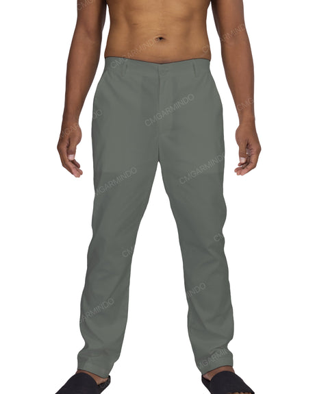 Slim Elastic Back Pants