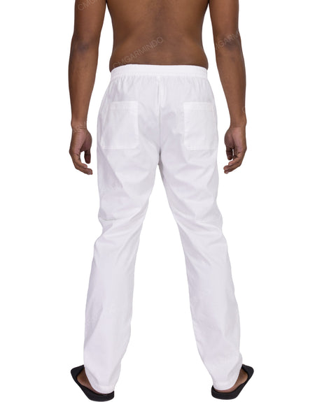 Slim Elastic Back Pants