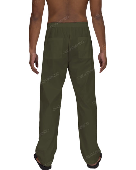 Relaxed Elastic Waist Pants