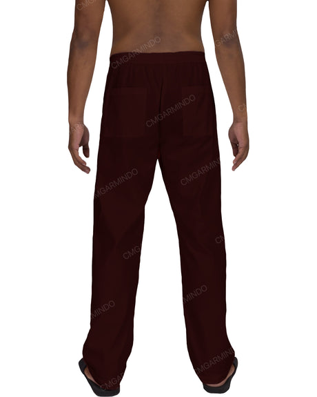 Relaxed Elastic Waist Pants