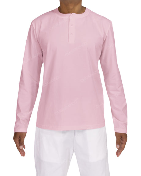 Long Sleeve Henley T-shirt