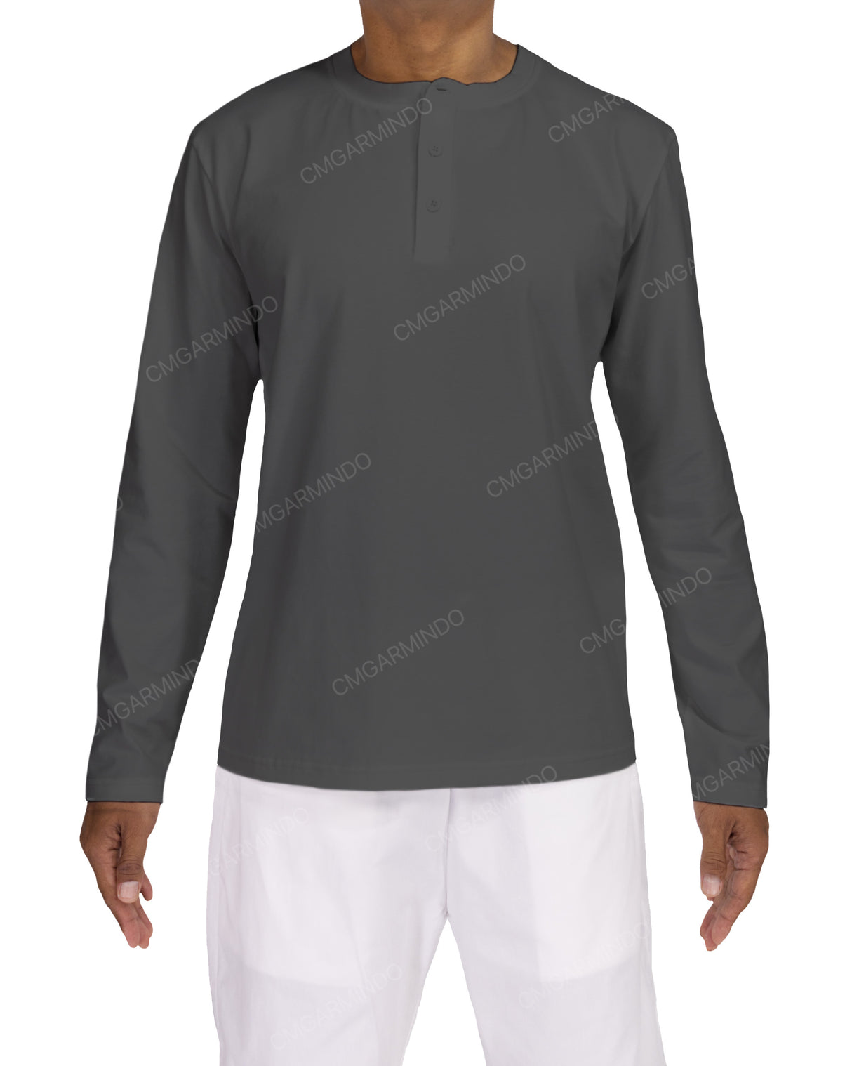 Long Sleeve Henley T-shirt