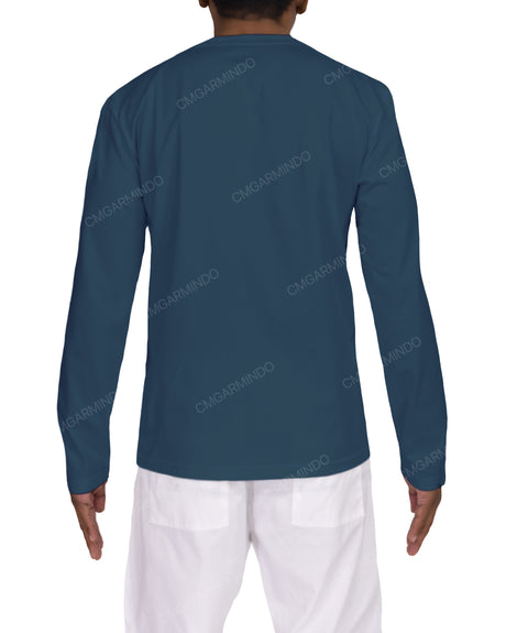 Long Sleeve Henley T-shirt