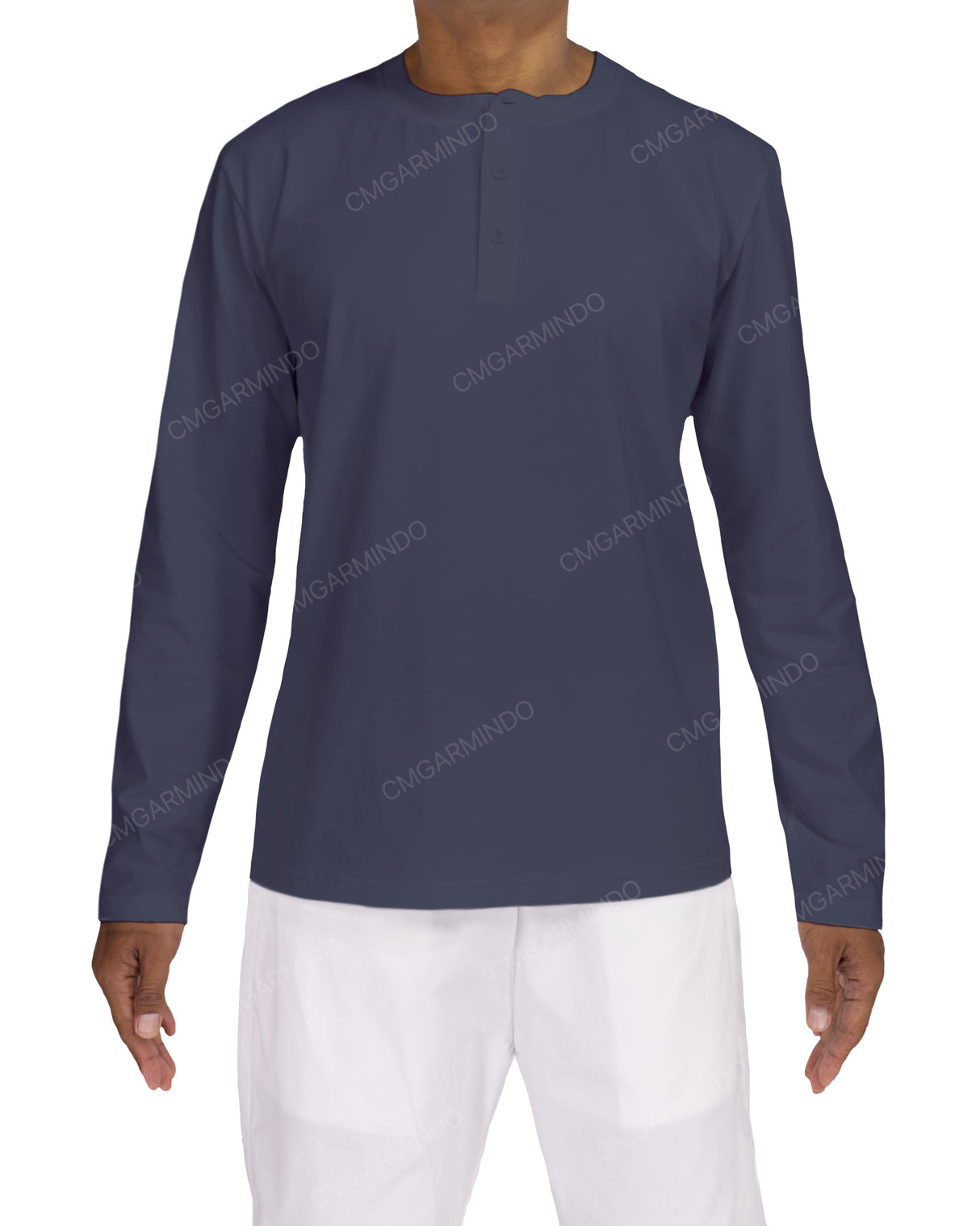Long Sleeve Henley T-shirt