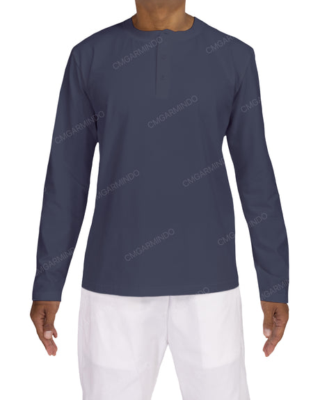 Long Sleeve Henley T-shirt