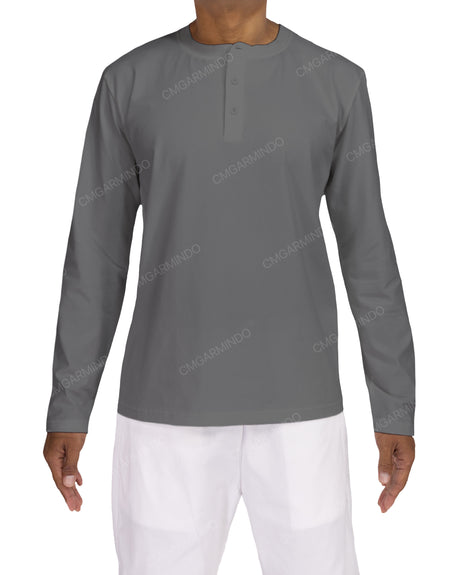 Long Sleeve Henley T-shirt