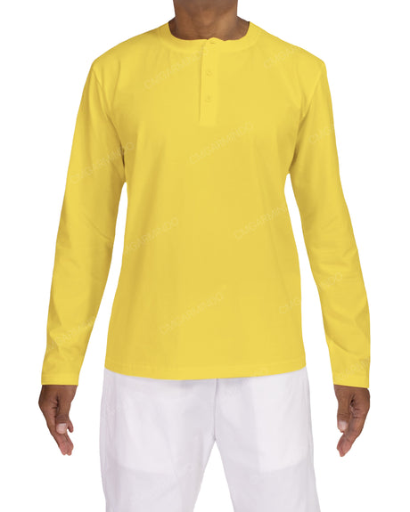Long Sleeve Henley T-shirt