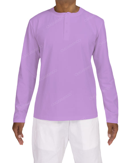 Long Sleeve Henley T-shirt