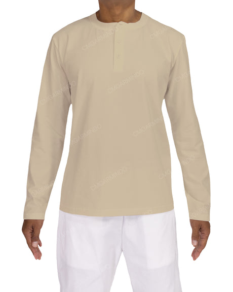 Long Sleeve Henley T-shirt