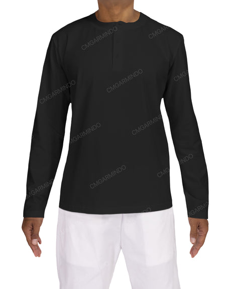 Long Sleeve Henley T-shirt