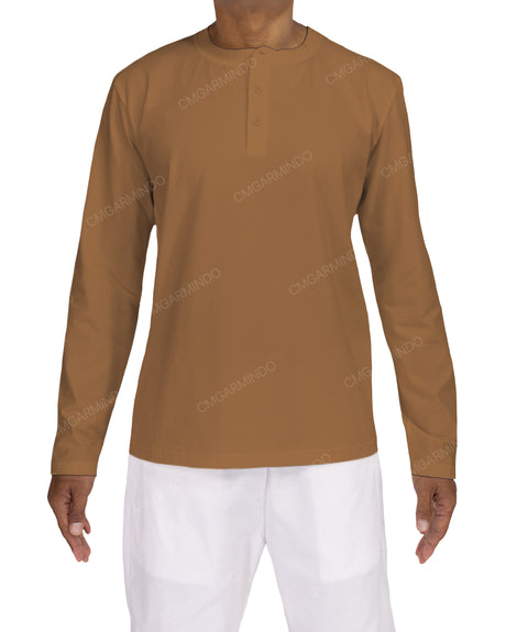 Long Sleeve Henley T-shirt