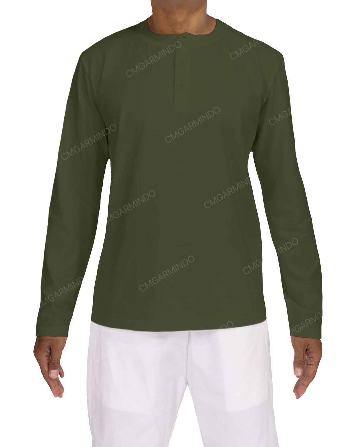 Long Sleeve Henley T-shirt