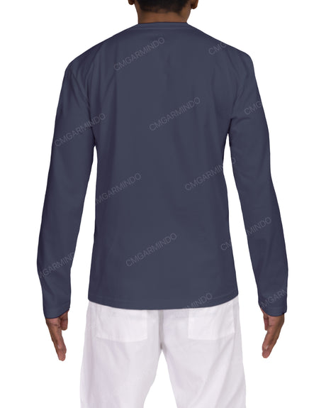 Long Sleeve Henley T-shirt