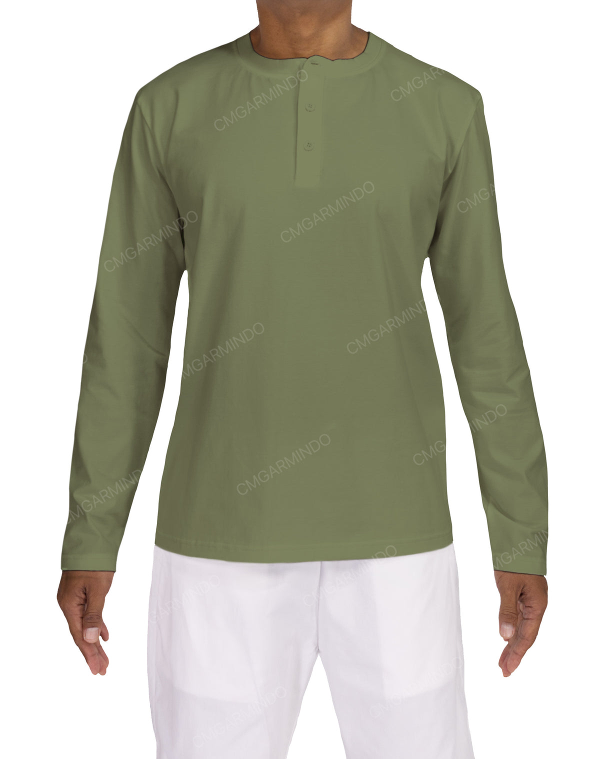 Long Sleeve Henley T-shirt