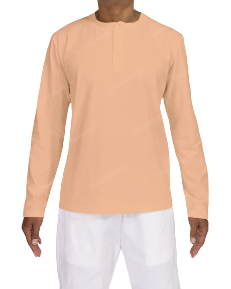 Long Sleeve Henley T-shirt