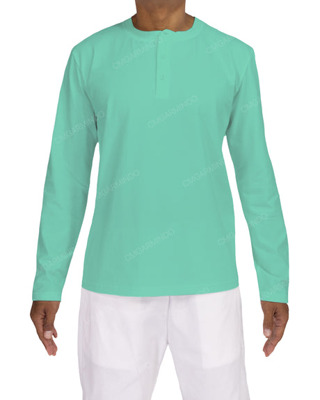 Long Sleeve Henley T-shirt