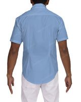 Fitted Short Sleeve Button Up Shirt