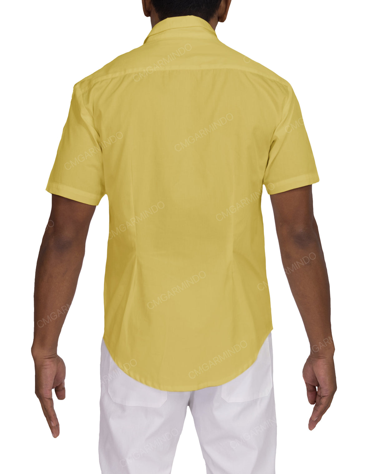 Fitted Short Sleeve Button Up Shirt
