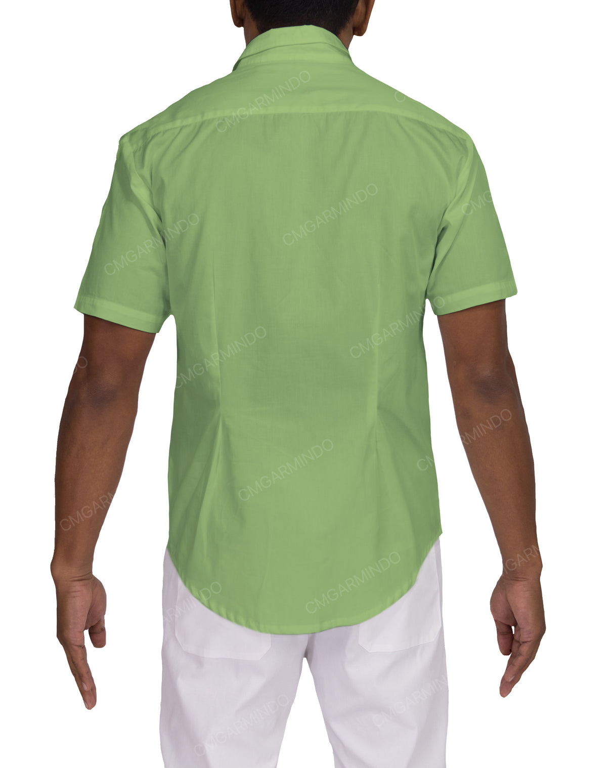 Fitted Short Sleeve Button Up Shirt