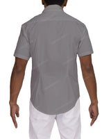 Fitted Short Sleeve Button Up Shirt