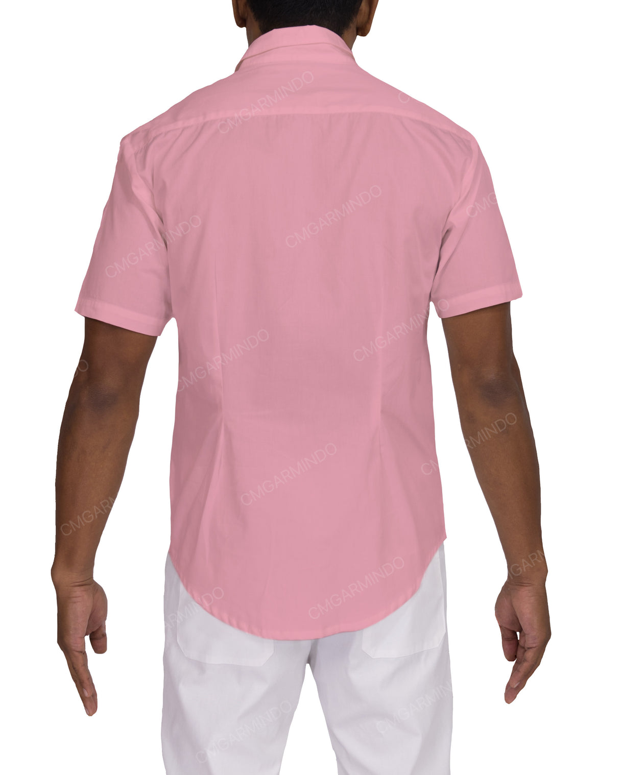 Fitted Short Sleeve Button Up Shirt