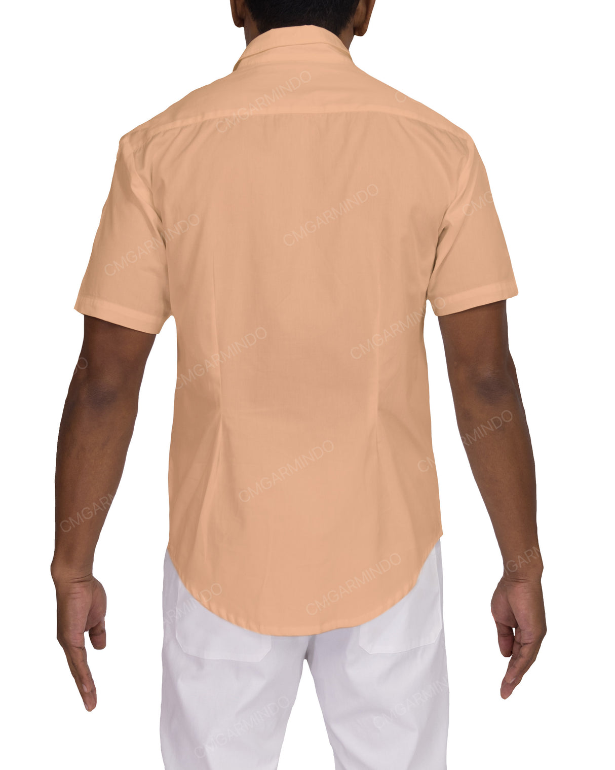 Fitted Short Sleeve Button Up Shirt