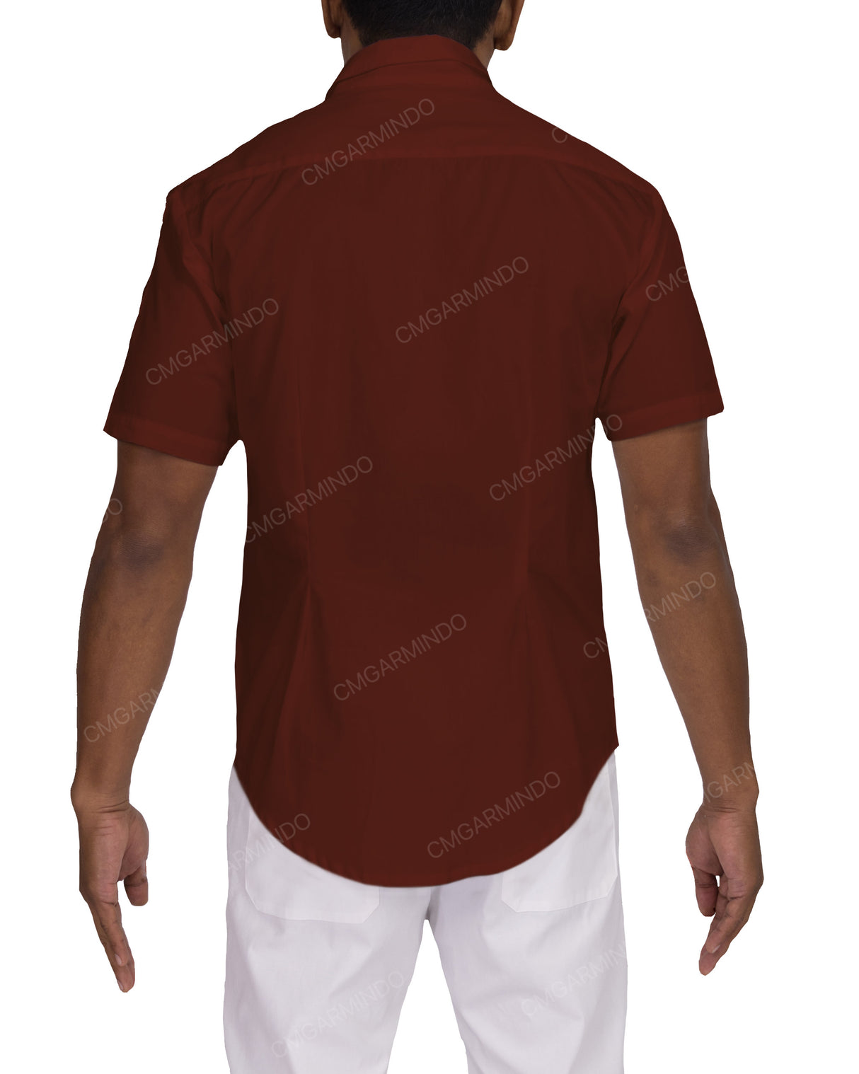 Fitted Short Sleeve Button Up Shirt