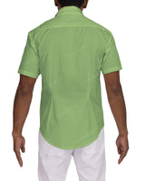 Fitted Short Sleeve Button Up Shirt